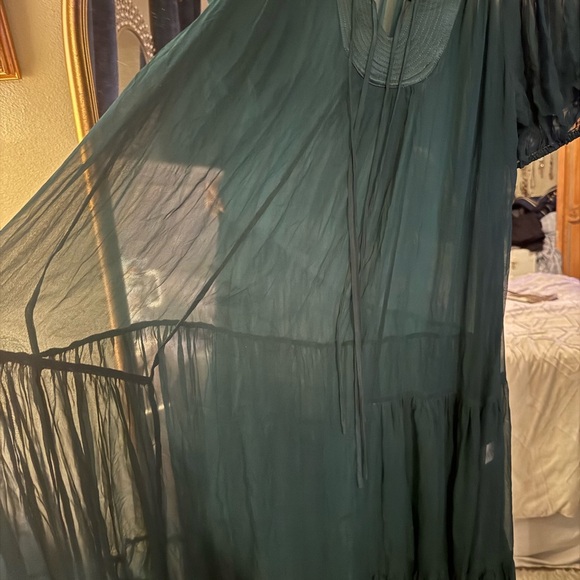 100%silk Laligne sheer dress xl - Picture 6 of 8